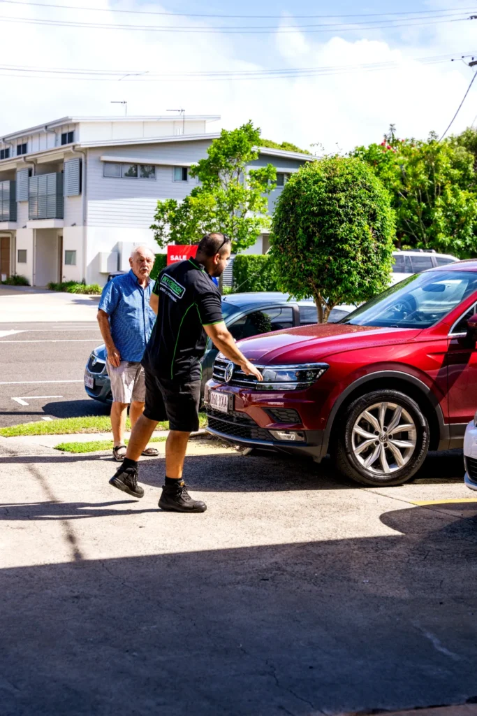 Checking cars
