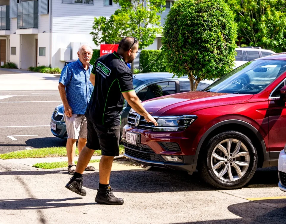 Checking cars