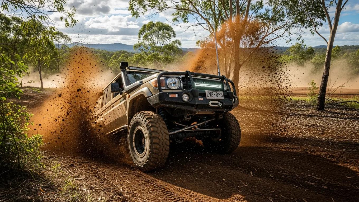 4WD vehicle off-roading demonstrating enhanced performance from ECU tuning